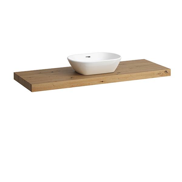 LAUFEN Lani Waschtischplatte 1370mm, mit Ausschnitt