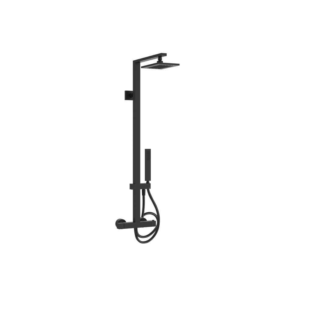 Gessi Rettangolo Duschsäule schwarz matt
