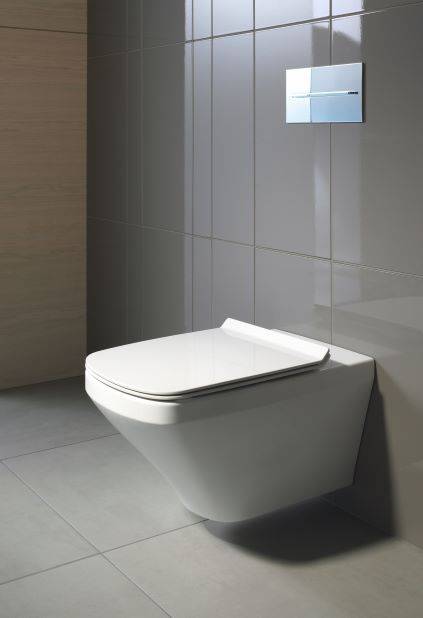 Duravit WC wandhängend in Weiß.