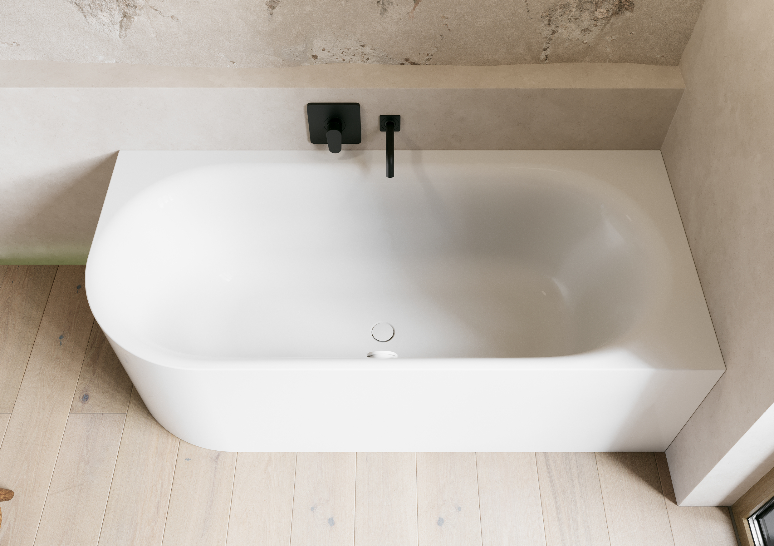 Bette Lux Oval V Silhouette Badewanne