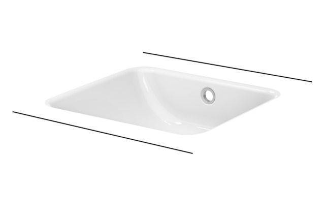 Bette One Unterbau-Waschtisch 434mm