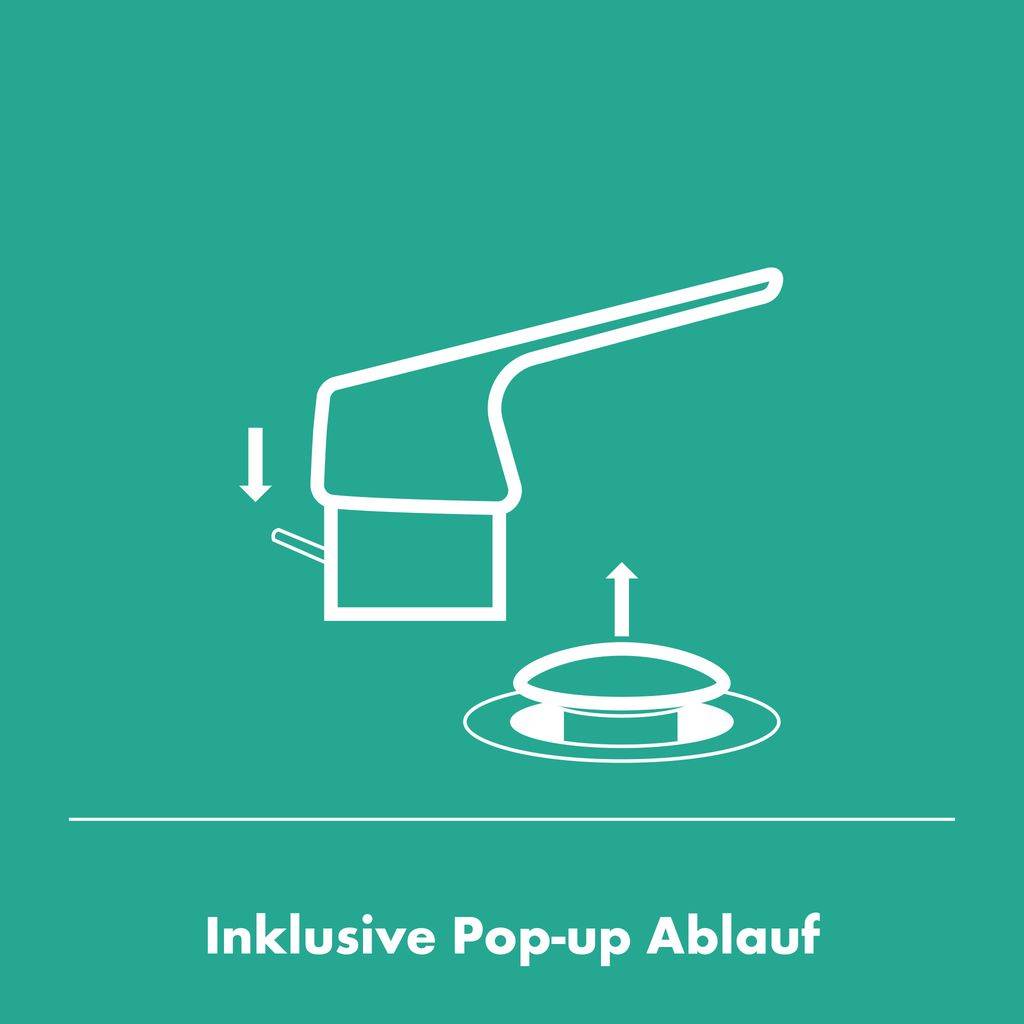 Single lever basin mixer 190 Logis with pop-up waste 71090000