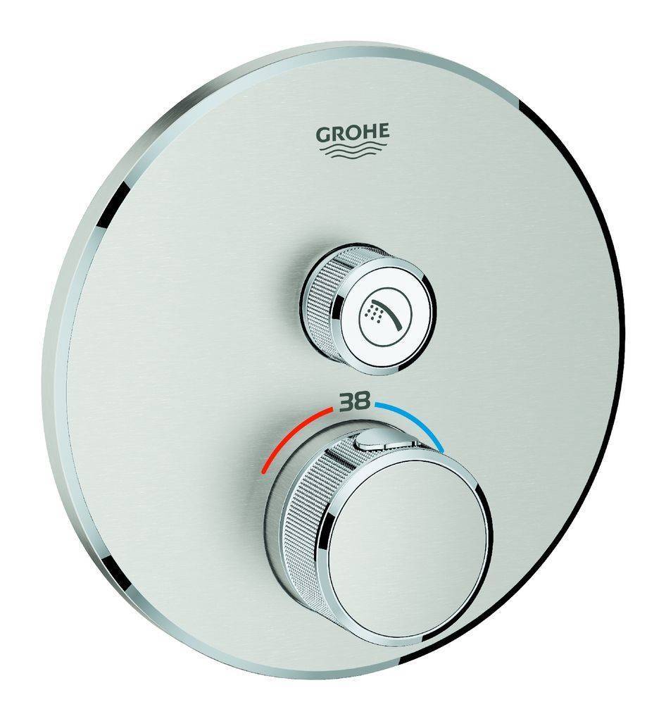GROHE Grohtherm SmartControl Thermostat mit 1 Absperrventil, rund