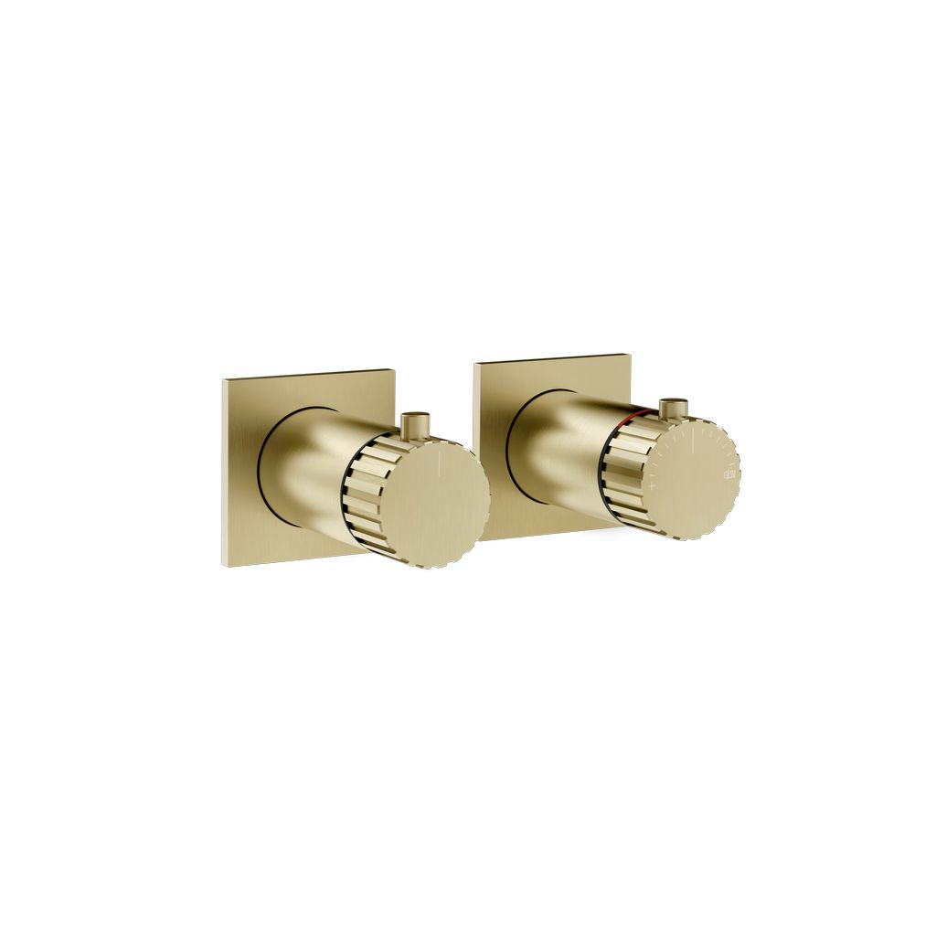 Gessi Incastri Unterputz-Thermostat, 1-Weg, messing gebürstet PVD