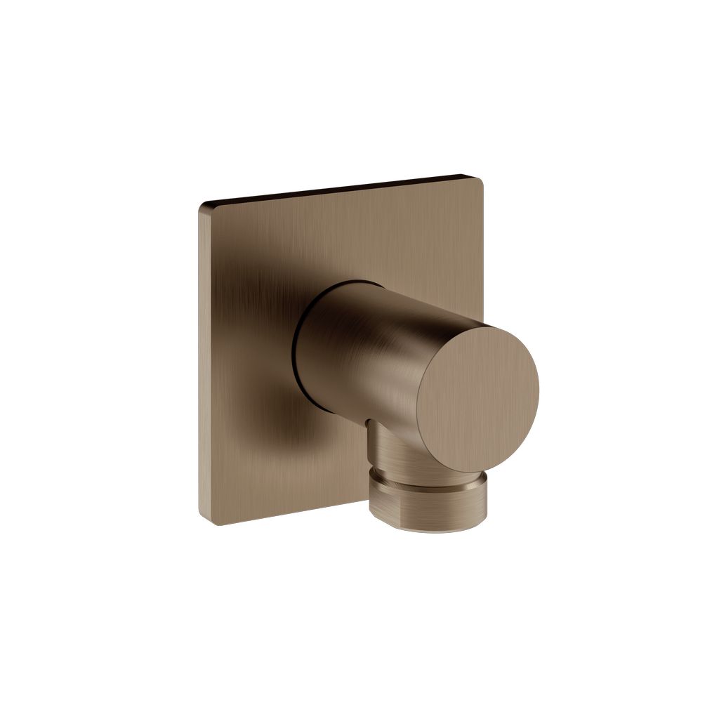 Gessi Inverso Rigato Wandanschlussbogen Coffee bronze gebürstet PVD