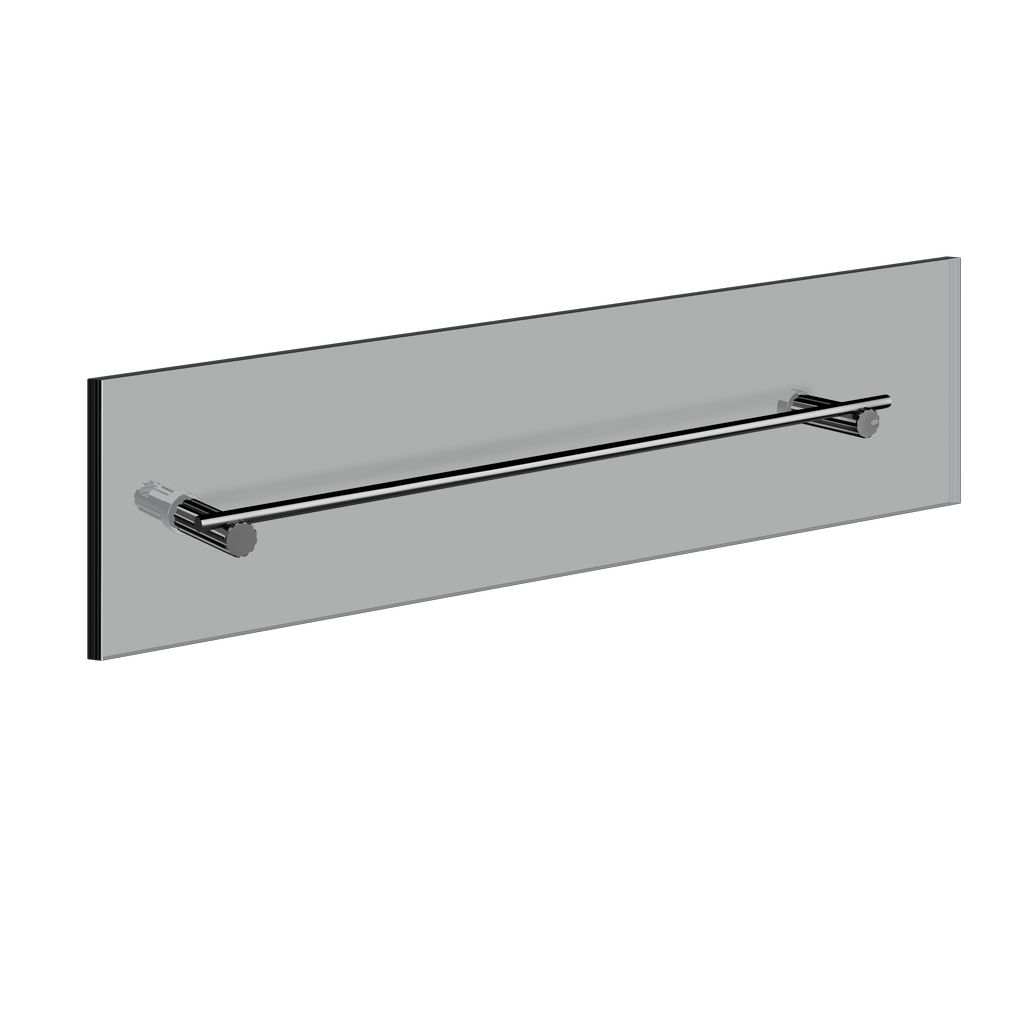 Gessi Incastri Badetuchhalter für Glaswand, 60cm, Metall schwarz PVD