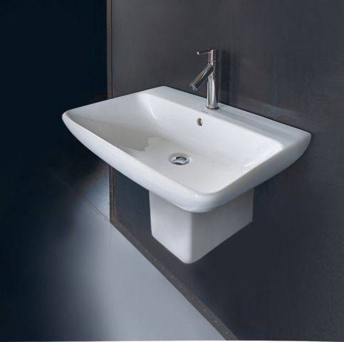 dumiw_346029.jpg Me by Starck Waschtisch 650 mm mit Überlauf, mit Hahnloch, weiß