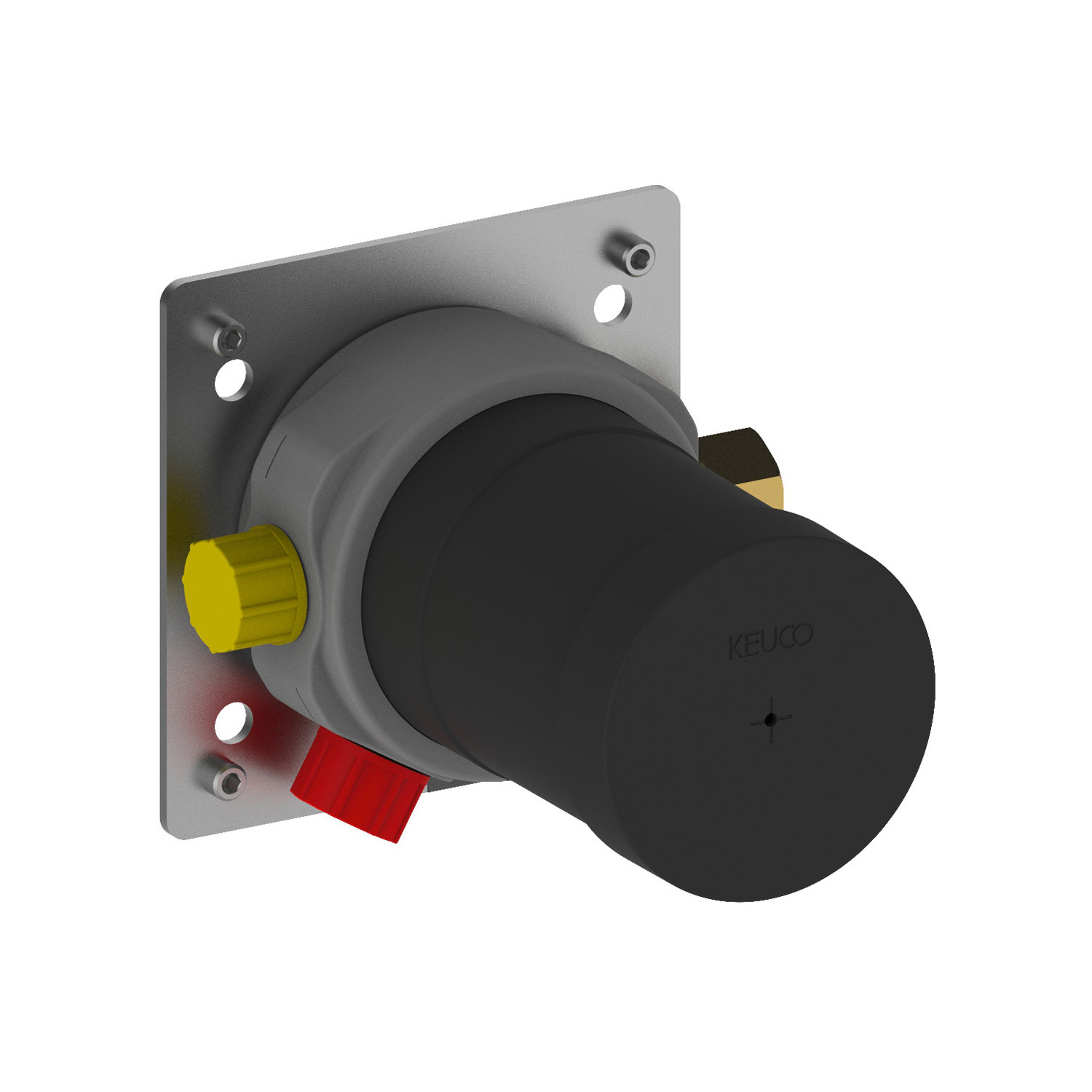 59653370701_15 IXMO Duschsystem, Thermostatarmatur für 2 Verbraucher, Kopfbrause, rund