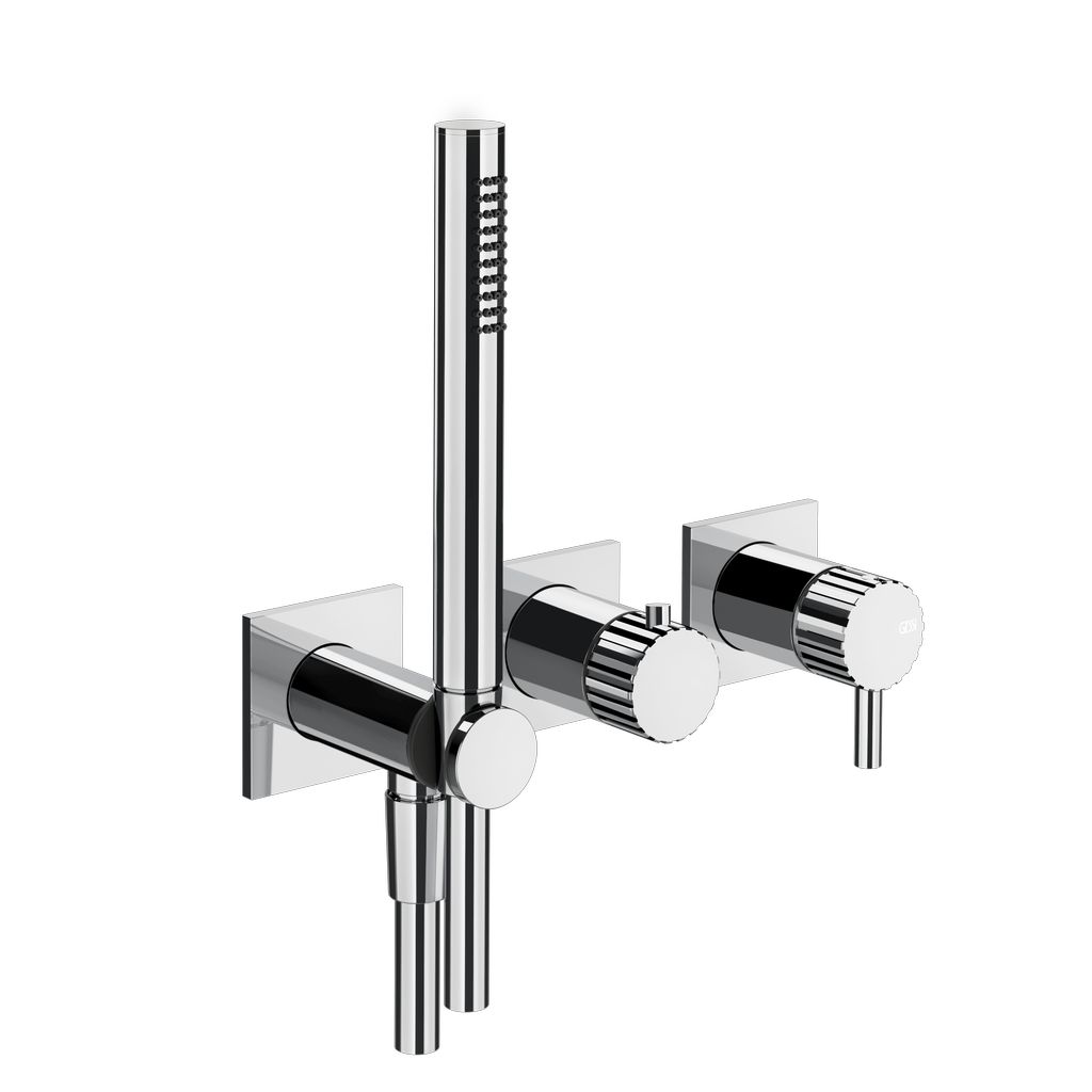 Gessi Incastri Brause-Set chrom