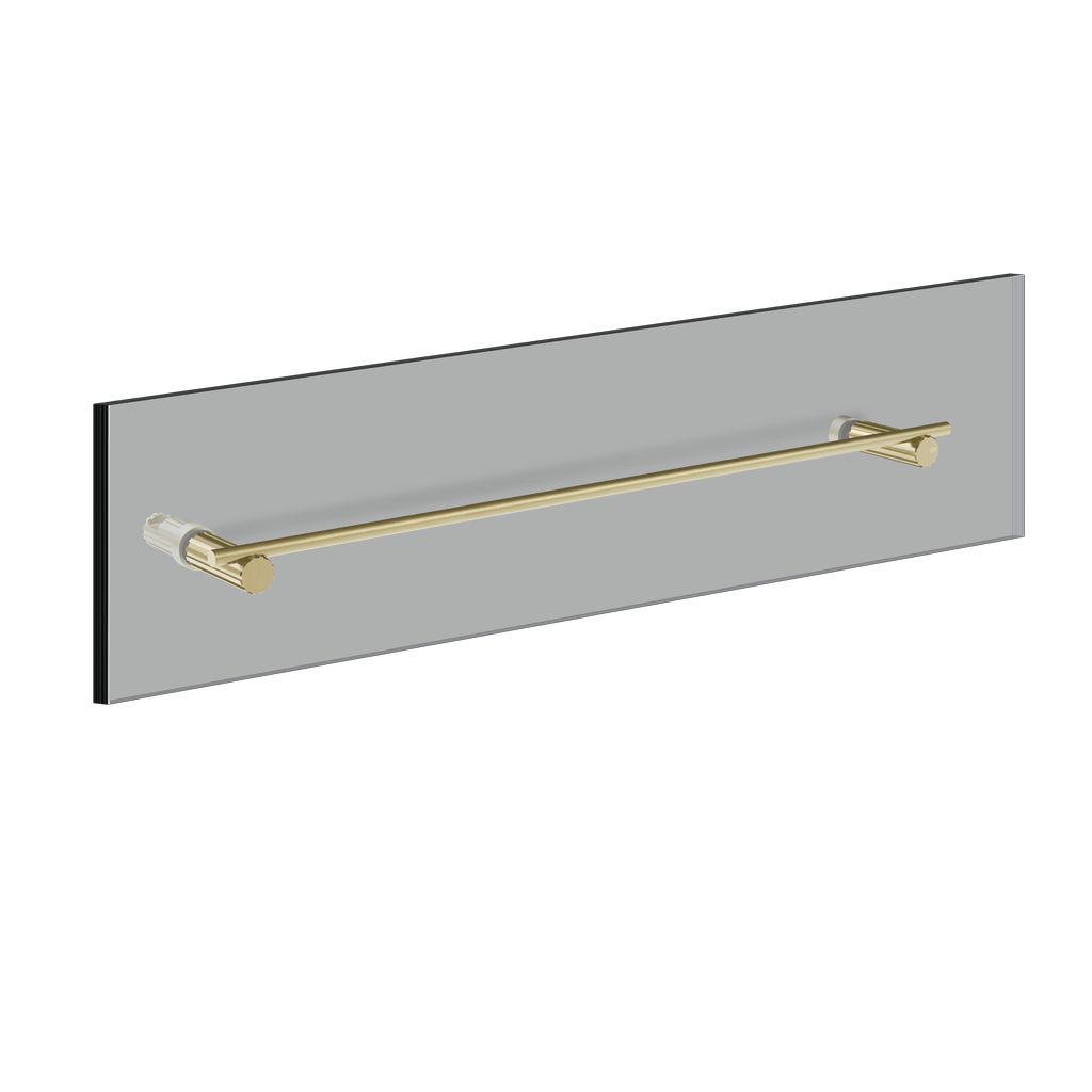 Gessi Incastri Badetuchhalter für Glaswand, 60cm, messing gebürstet PVD