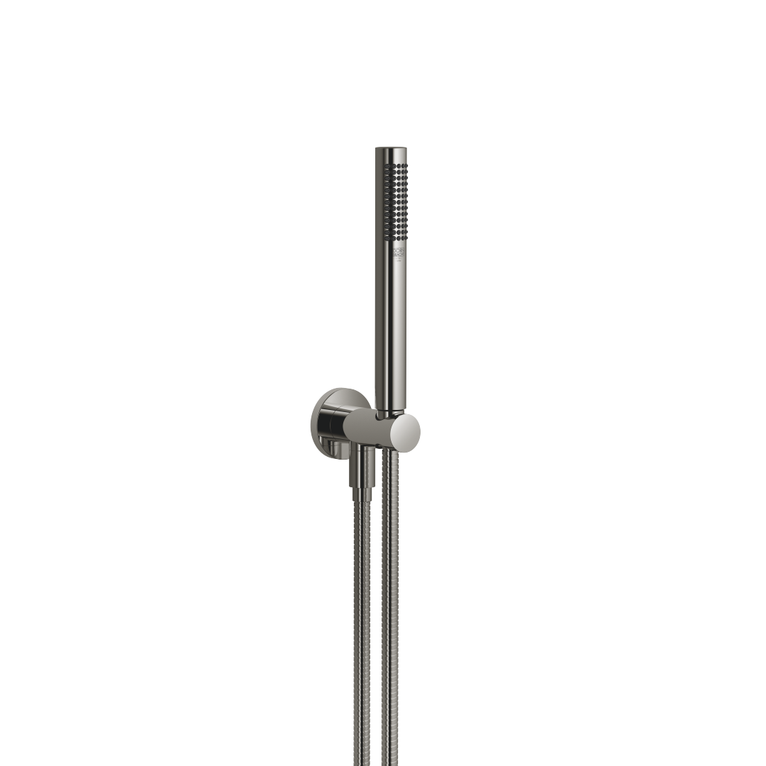 Meta Schlauchbrausegarnitur mit integriertem  Brausehalter