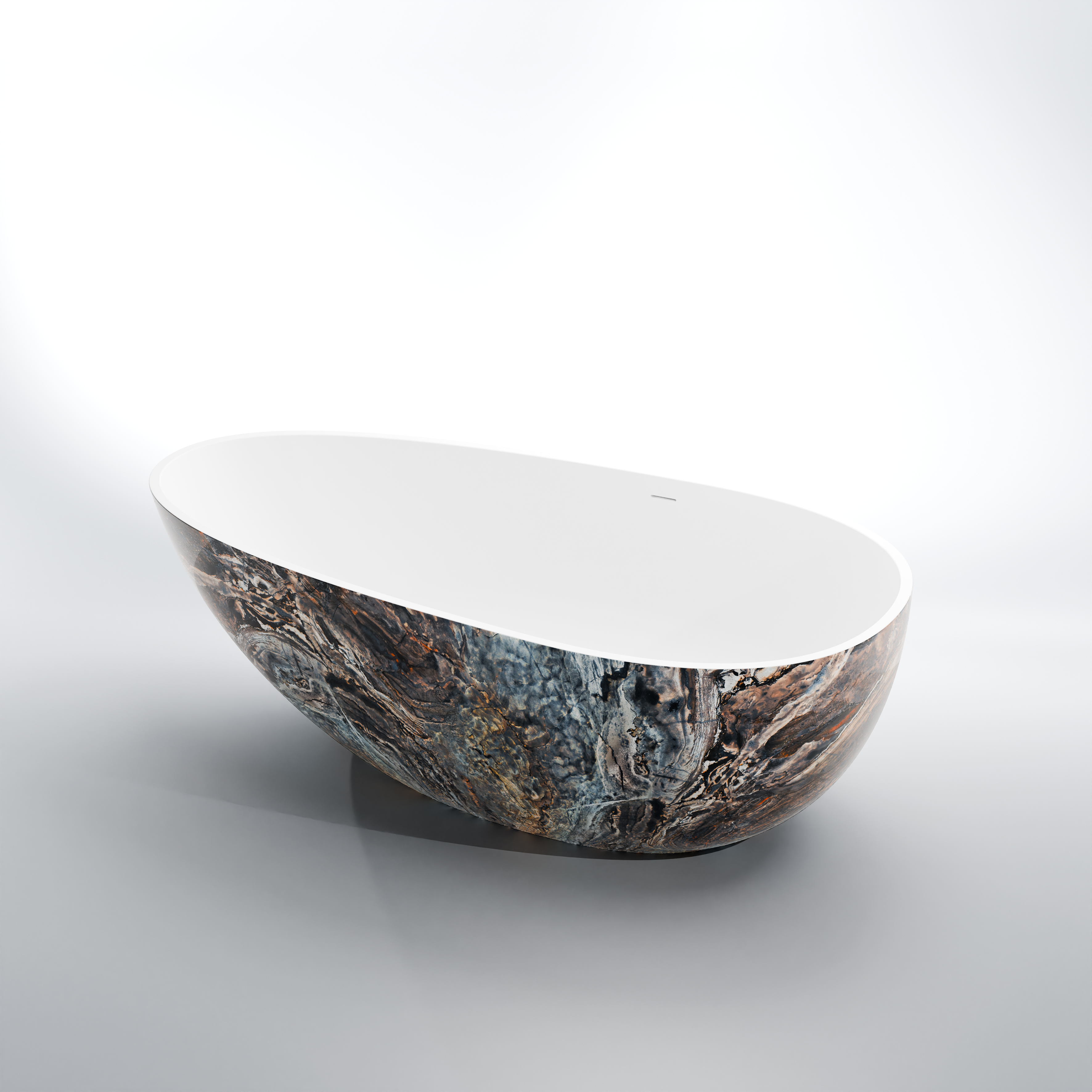 Serie 540 Freistehende Badewanne, Solid Surface