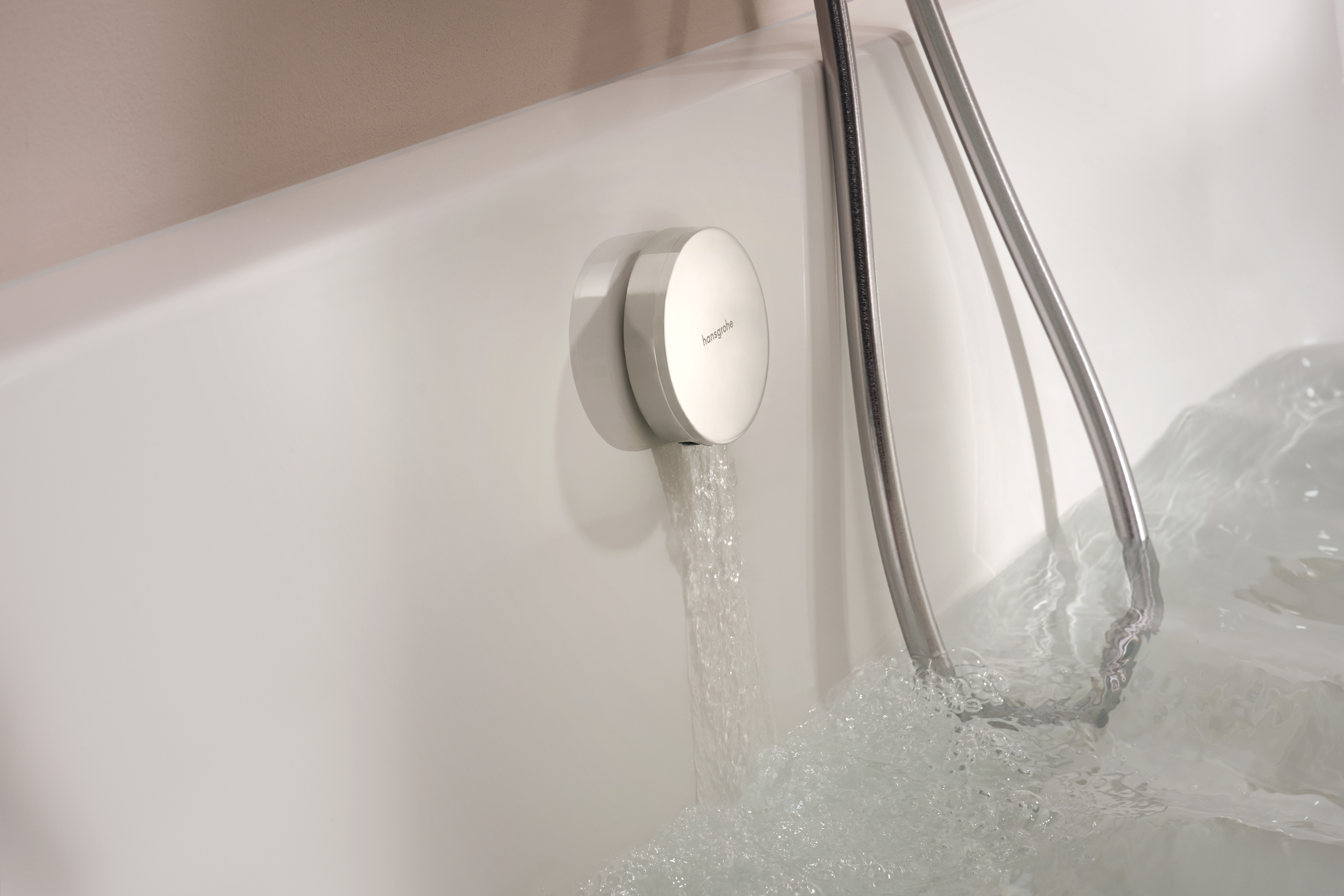 Hansgrohe Exafill Fertigset Wanneneinlauf, Ab- und Überlaufgarnitur für Badewanne