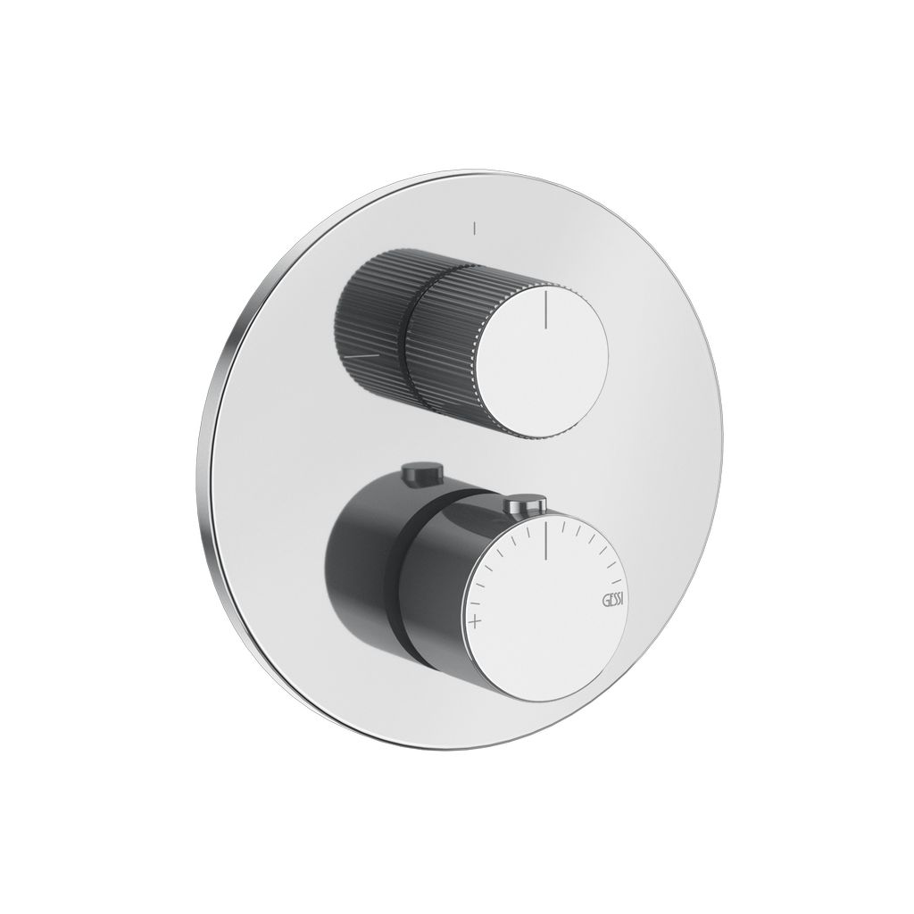 Gessi Ventaglio 2-Wege Brause-Thermostat chrom