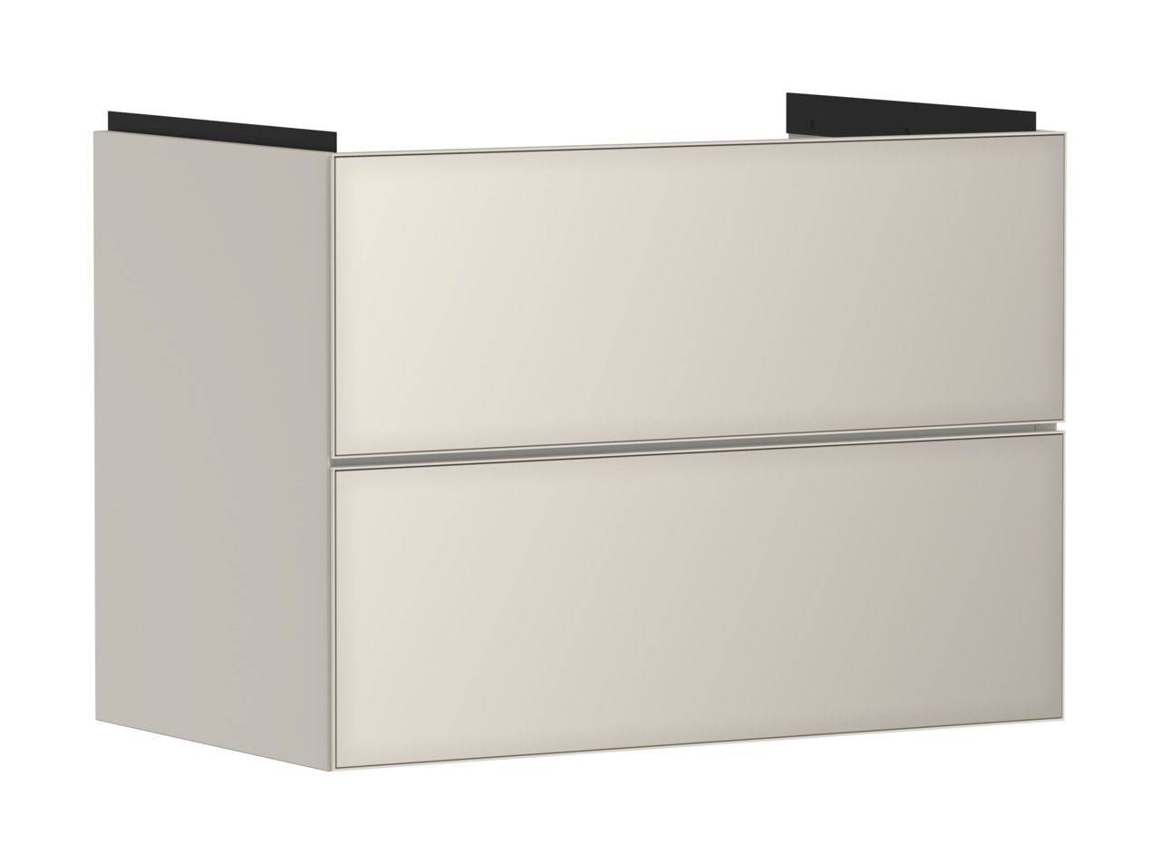 Hansgrohe Xevolos E Waschtischunterschrank 780mm Korpus sandbeige matt, Front weiß metallic