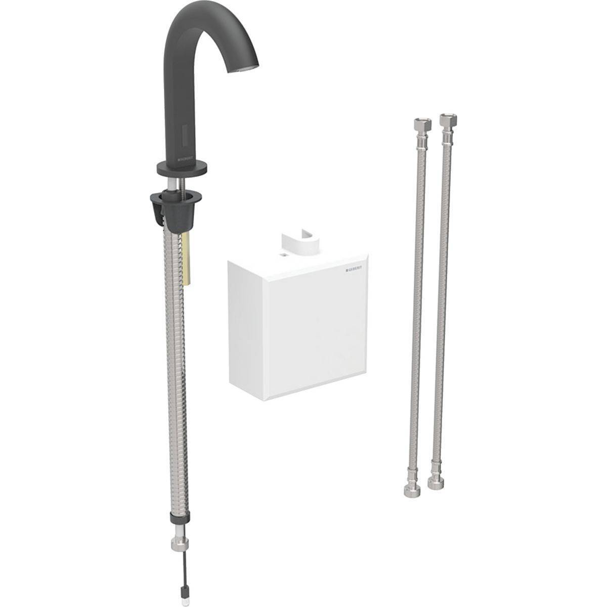 Piave Waschtischarmatur zur Standmontage, Generatorbetrieb, mit AP-Funktionsbox
