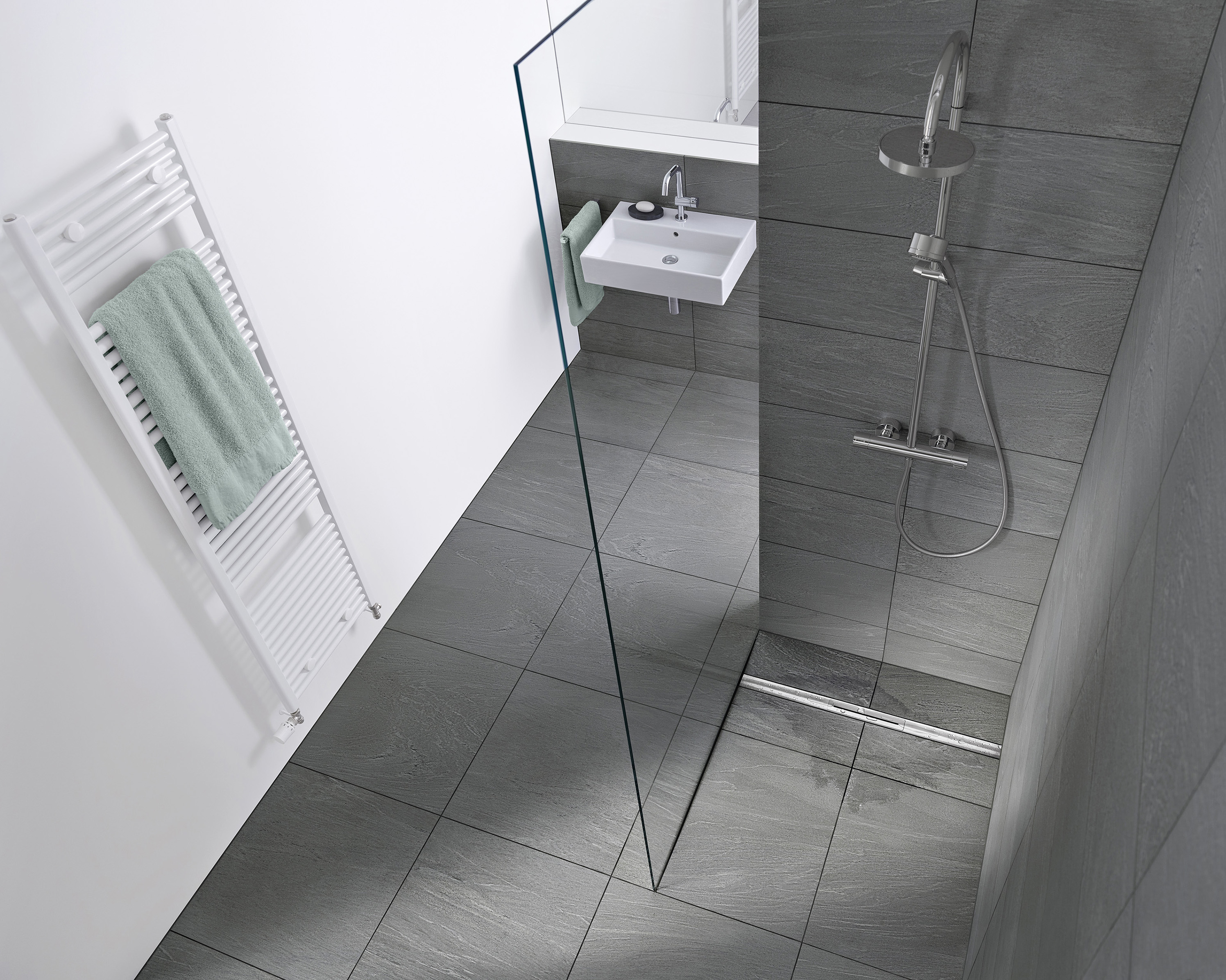 Duschrinnen Set CeraFloor Pure Plan DN 40, 900 mm