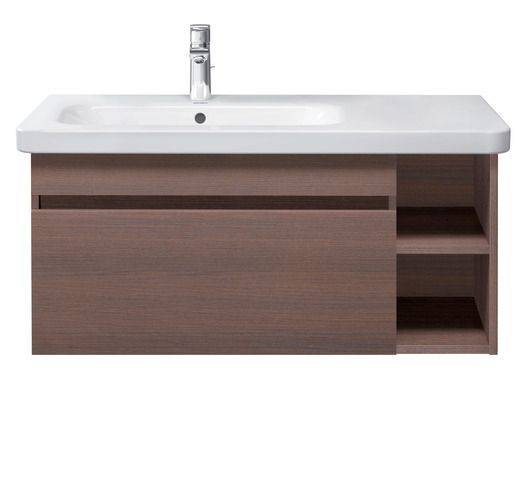 DuraStyle Möbelwaschtisch asymmetrisch, Becken rechts, mit Überlauf, 800 x 480mm