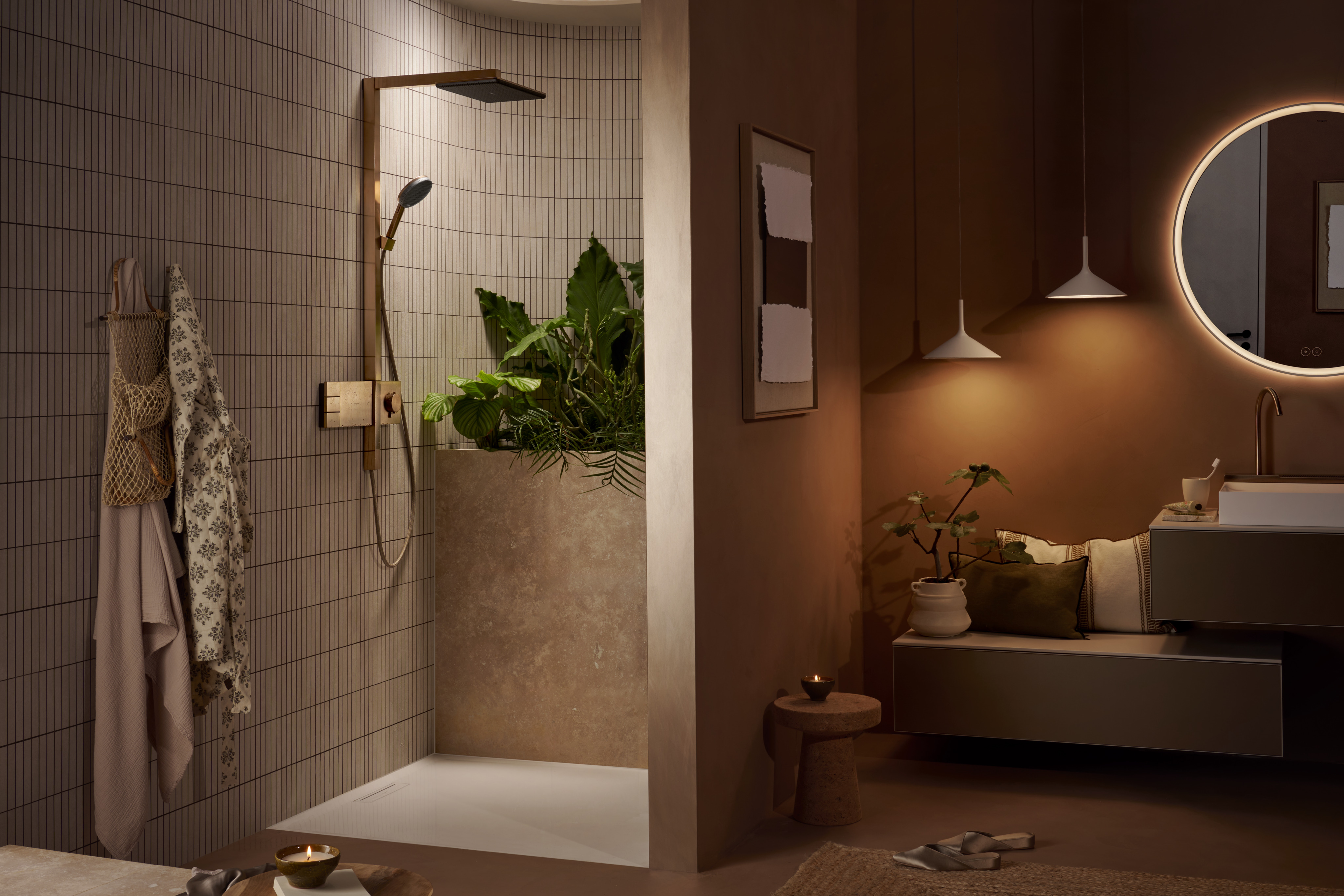 Raindance Alive Q shower system 210/340 2 spray types with ShowerSelect Comfort, water-saving