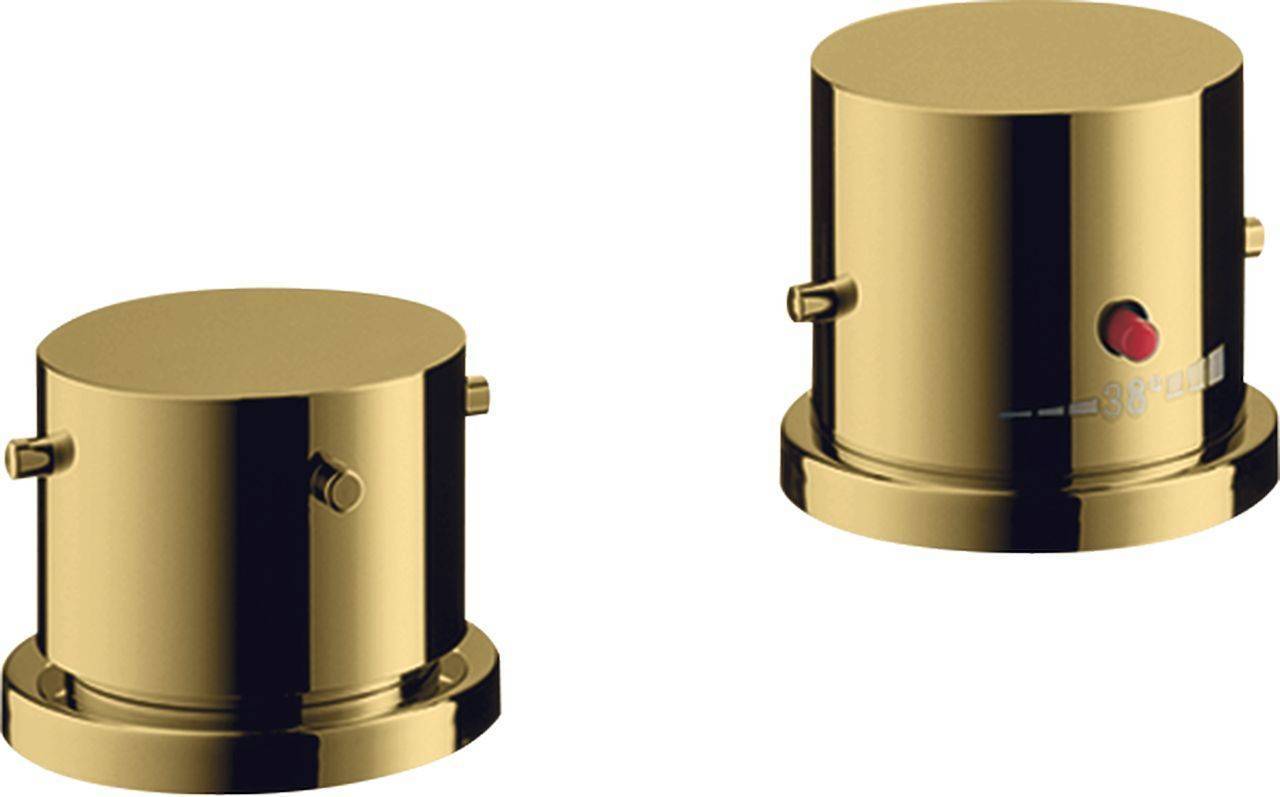 Axor Starck 2-Loch Wannenrandarmatur mit Thermostat