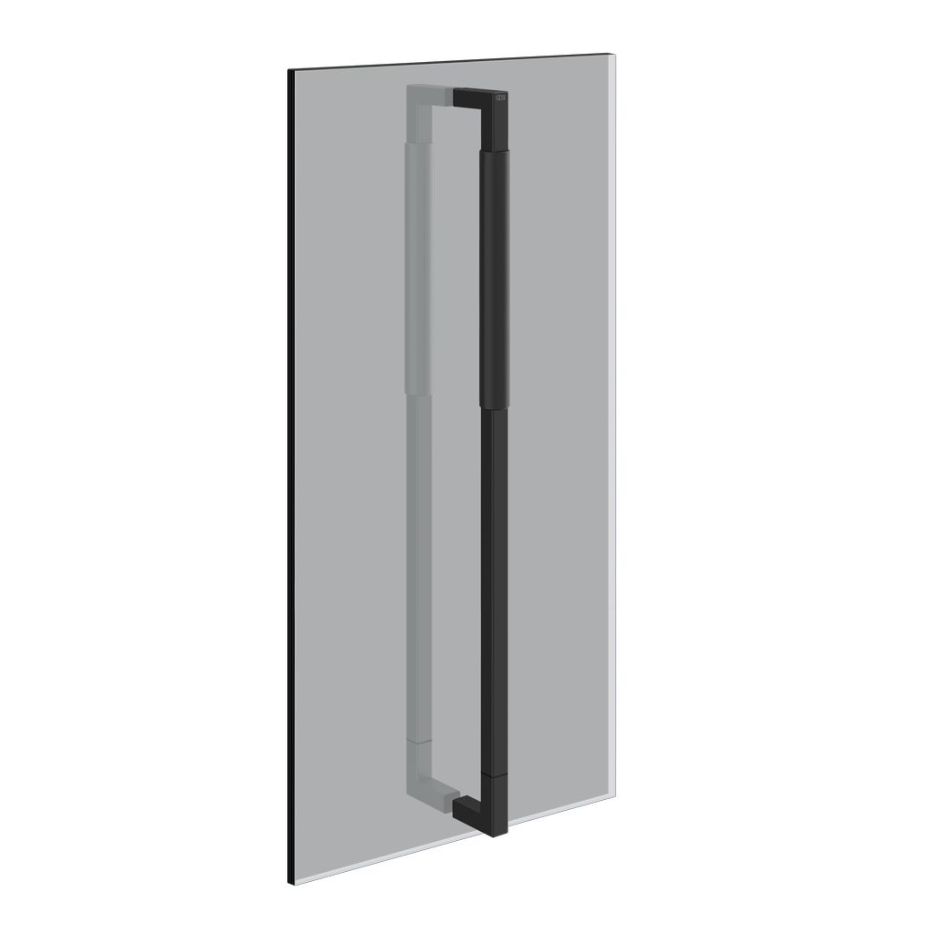 Gessi Shower G Doppel-Duschtürgriff Unito, 60cm, schwarz matt