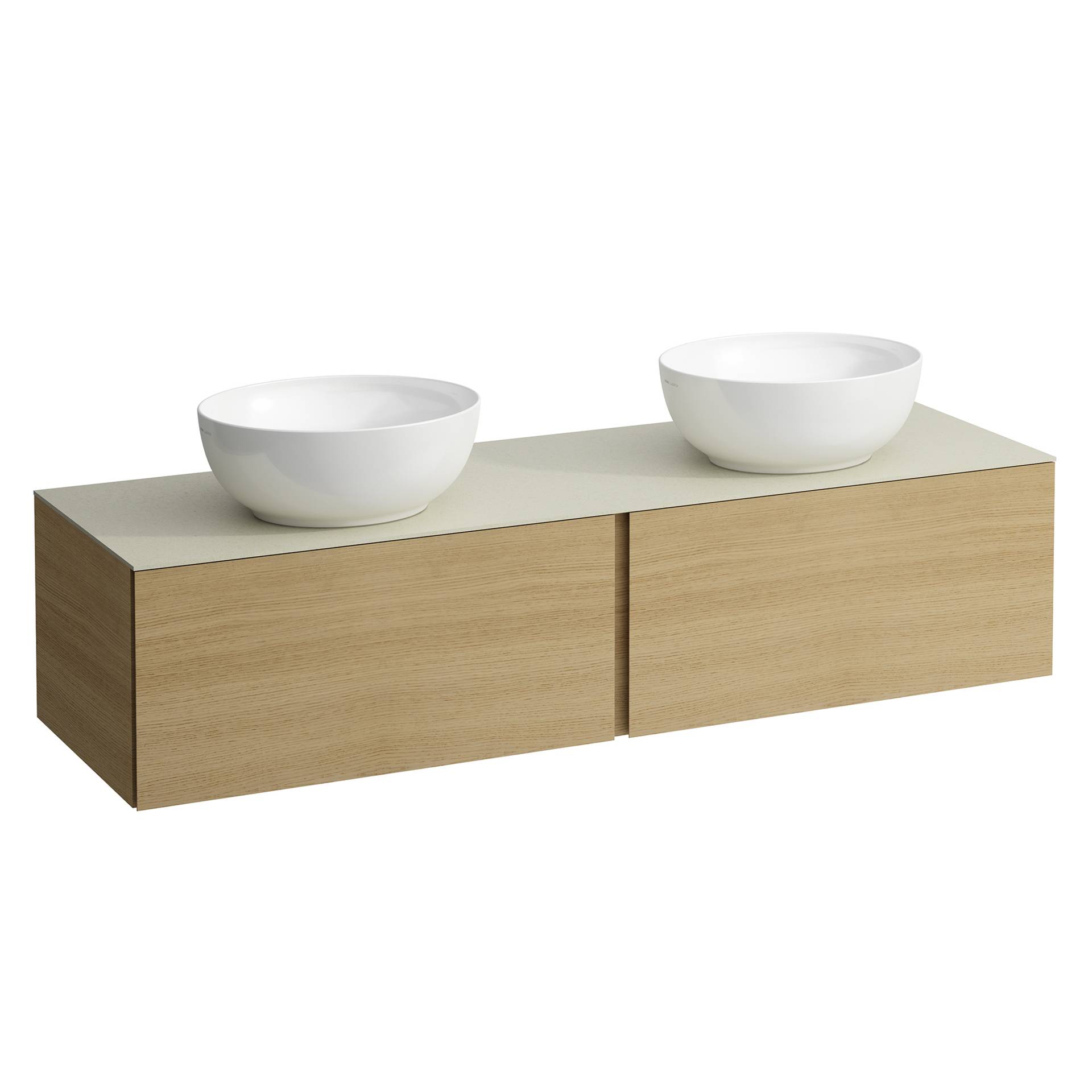 LAUFEN IlbagnoAlessi Waschtischunterschrank 160cm Eiche hell
