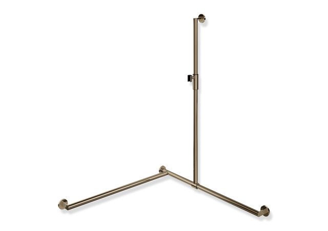 HEWI System 900 Duschhandlauf 1250 x 965 x 965 mm, links, Ø32, Magnetbrausehalter