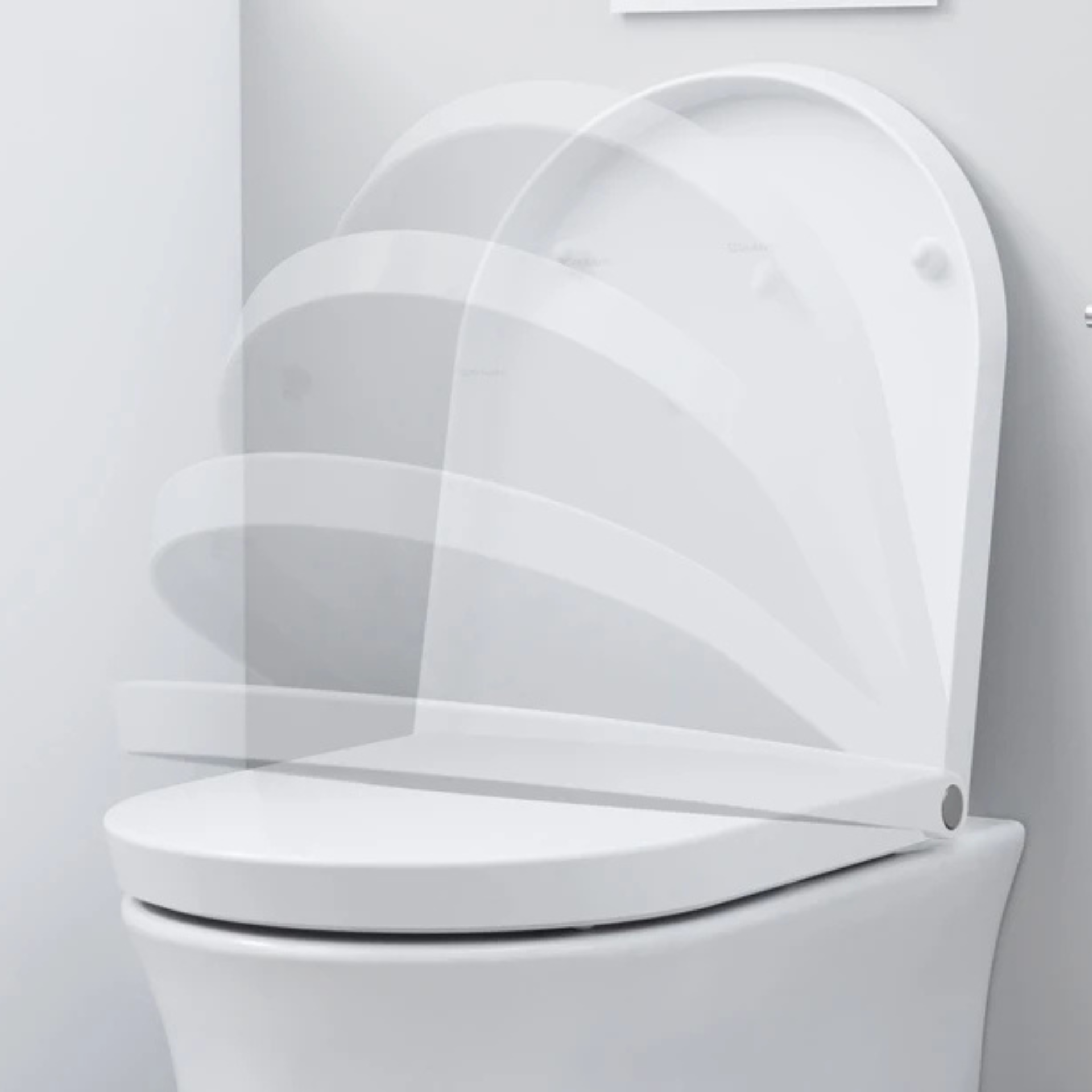 WC Sitz mit Absenkautomatik.