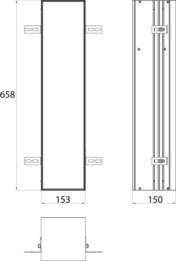 asis module plus Unterputz-WC-Modul befliesbar, 1 Fach