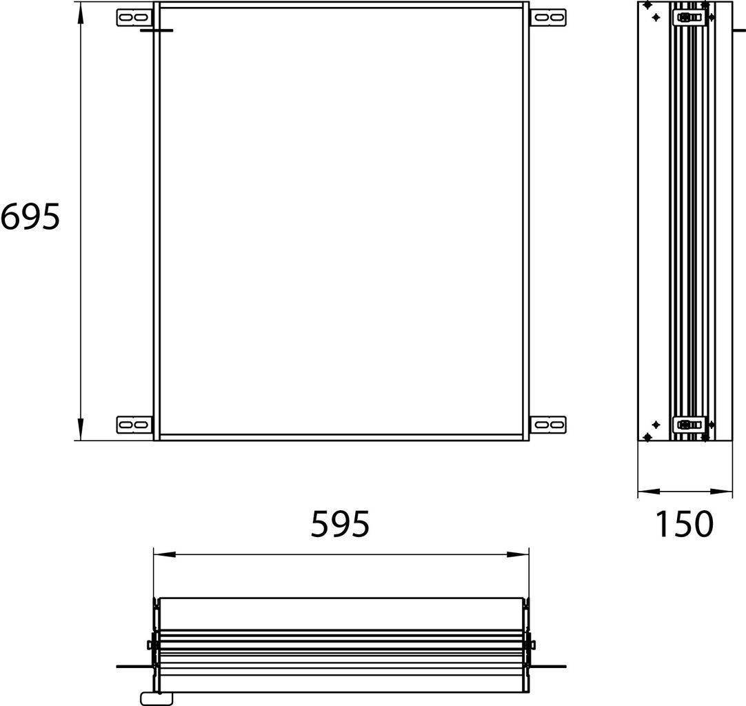 Mounting frame 595mm