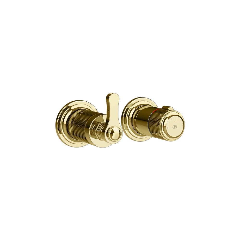 Gessi Venti 20 Thermostat 1-Weg Gold