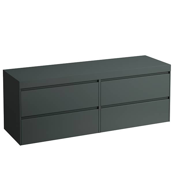 LAUFEN Lani Waschtischplatte mit Unterschrank 1570mm, ohne Ausschnitt