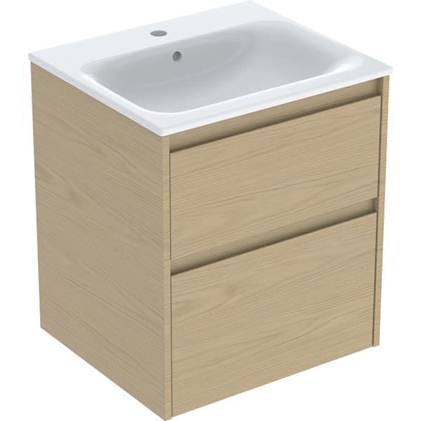Geberit Renova Plan Badmöbel-Set 55x62,1x48cm, Eiche natur