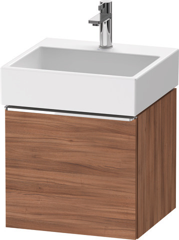 Duravit D-Neo Waschtischunterbau wandhängend mit Möbelgriff chrom
