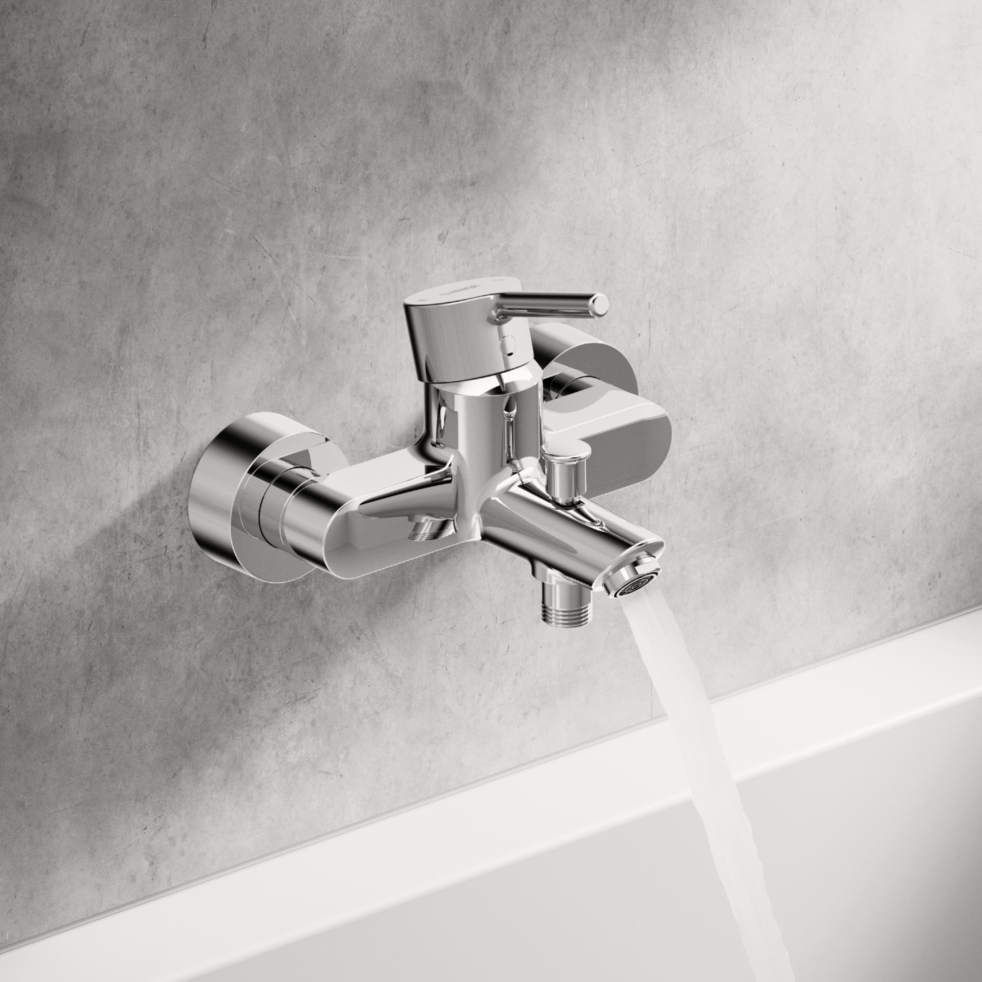 HANSAVANTIS Wannenarmatur in Chrom.