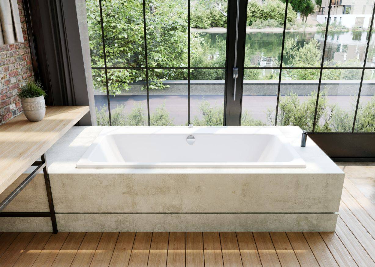 Kaldewei Asymmetric Duo Rechteck-Badewanne; Modell 744; 1900 x 1000 x 400mm