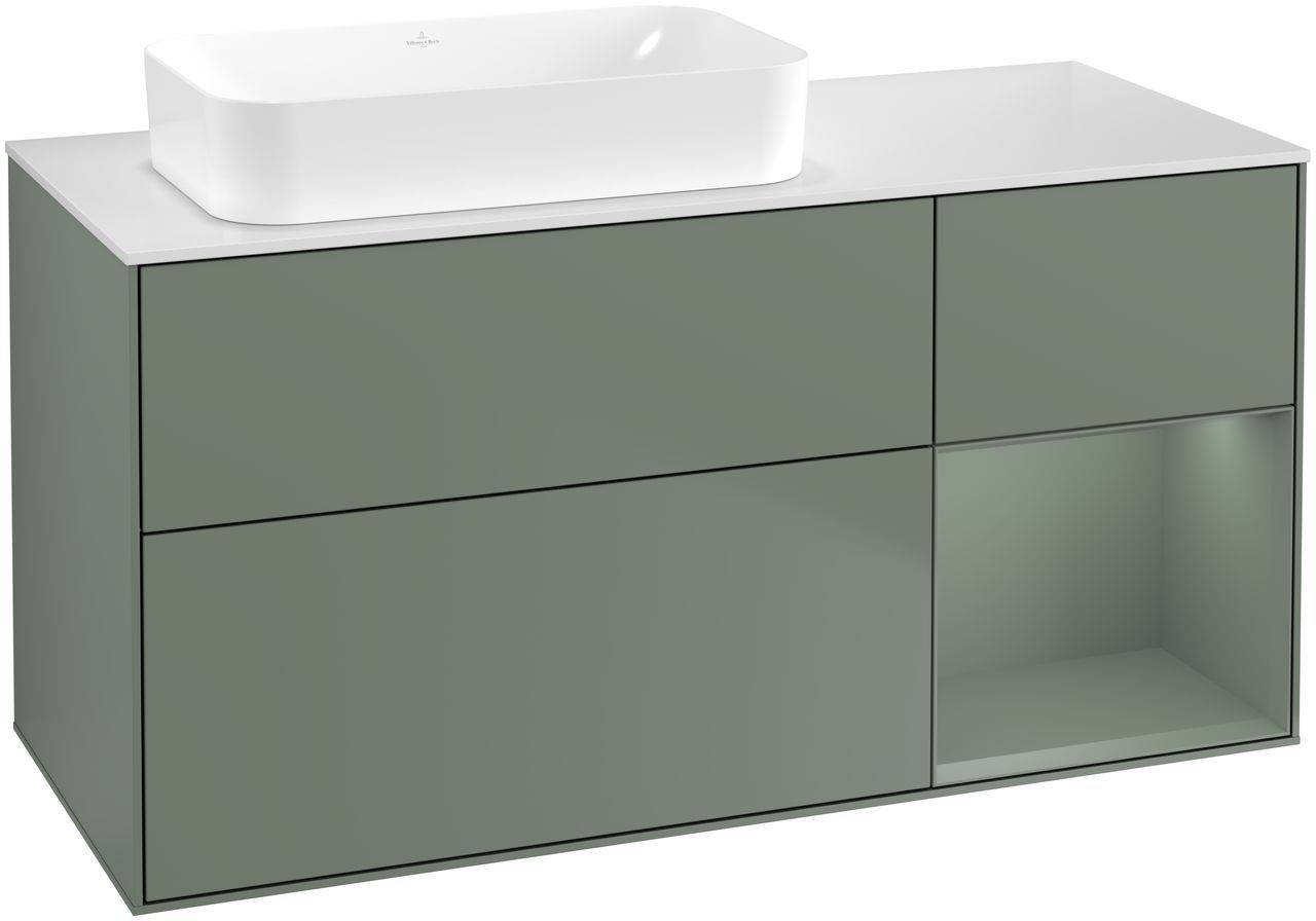 Villeroy & Boch Finion Waschtischunterschrank 1200 x 603 x 501mm, Abdeckplatte weiß matt