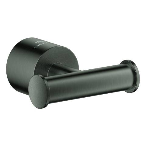 Atrio bathrobe hook hard graphite brushed