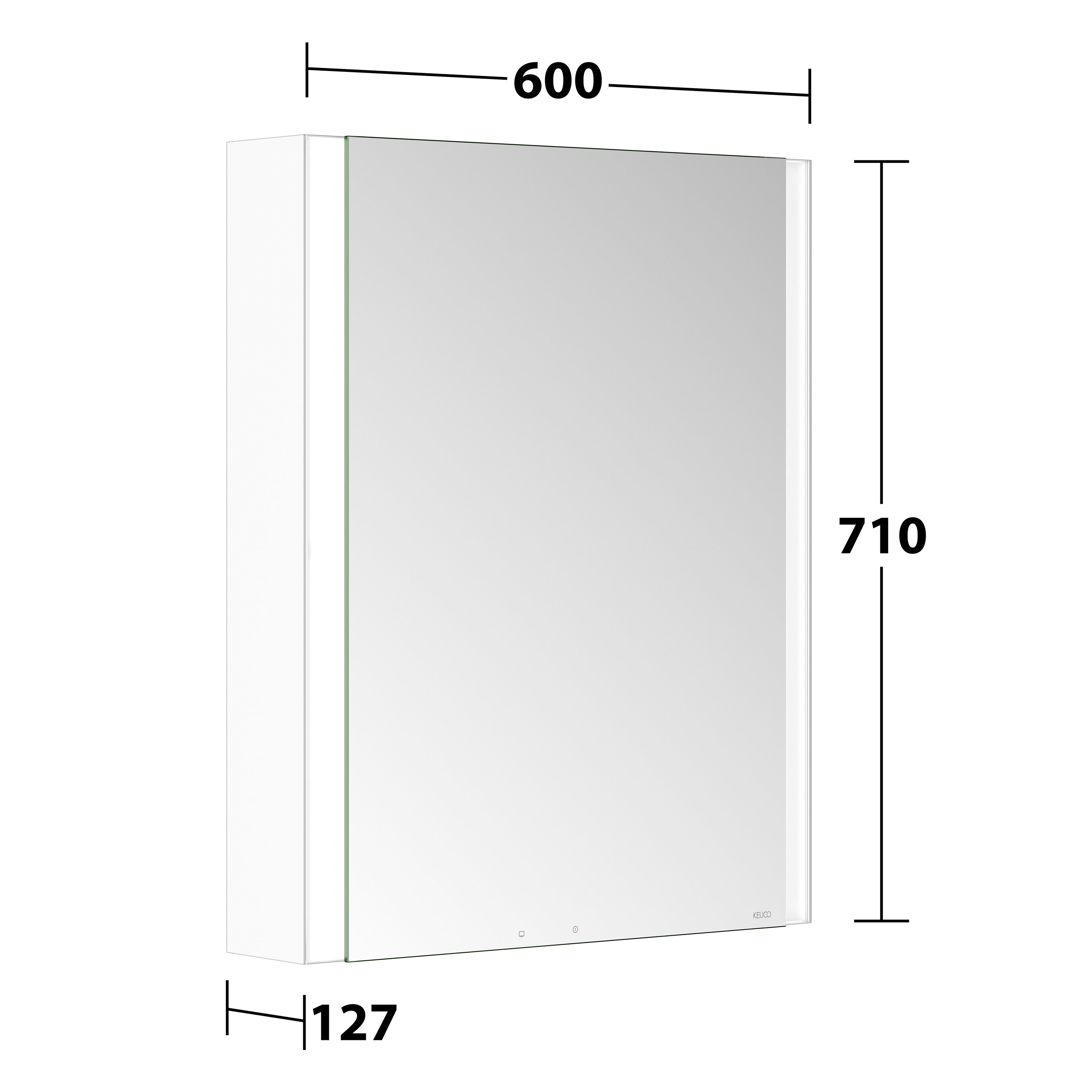 Royal ALVEUM LED Spiegelschrank 60cm