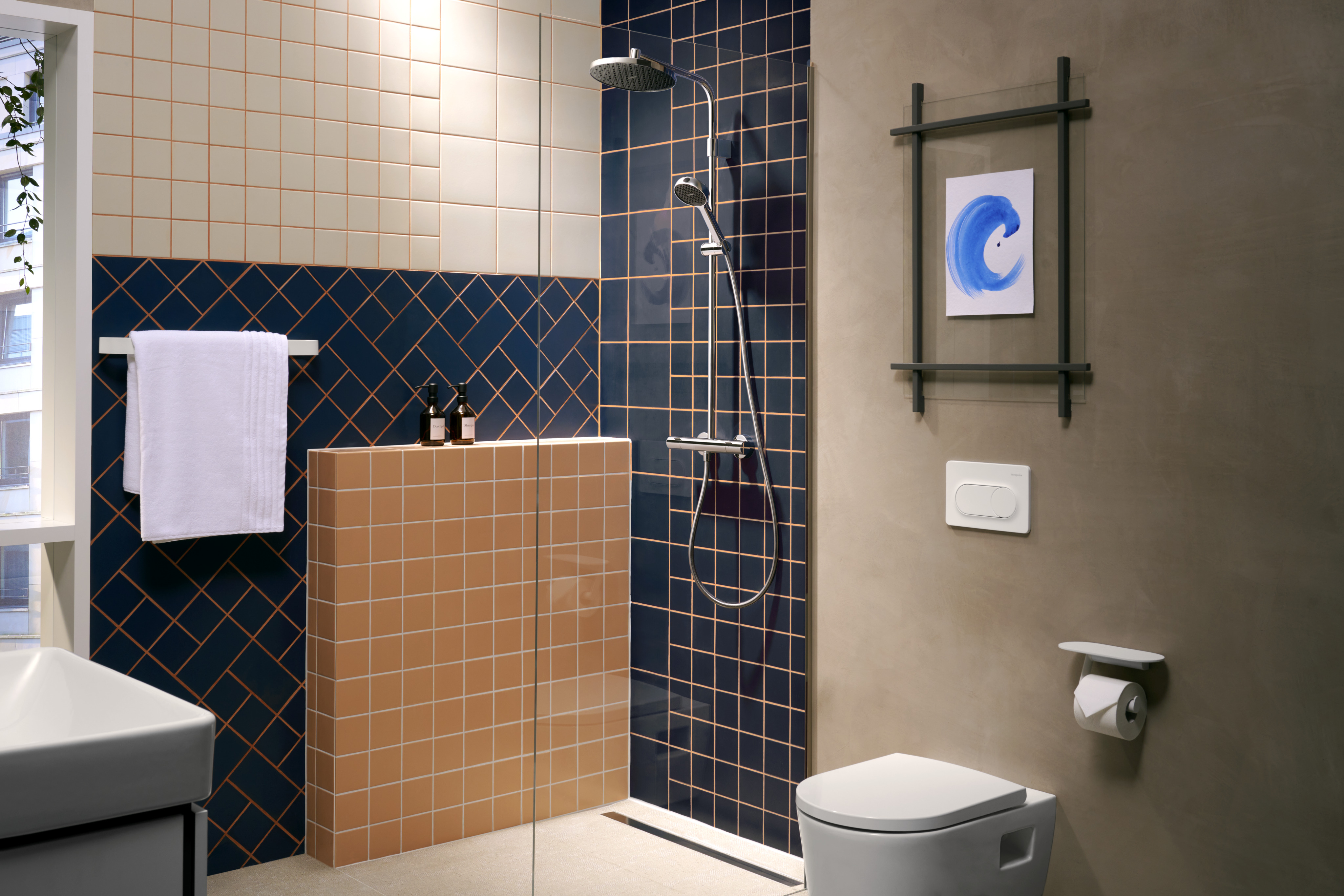 Activera S Duschsystem 240 1 Strahlart  wassersparend mit Ecostat Fine Varia