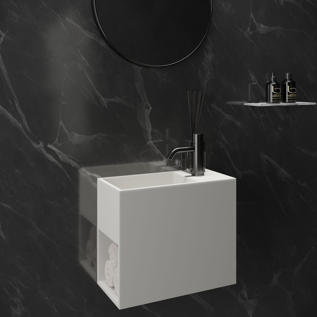 Solidwash wall-mounted washbasin
