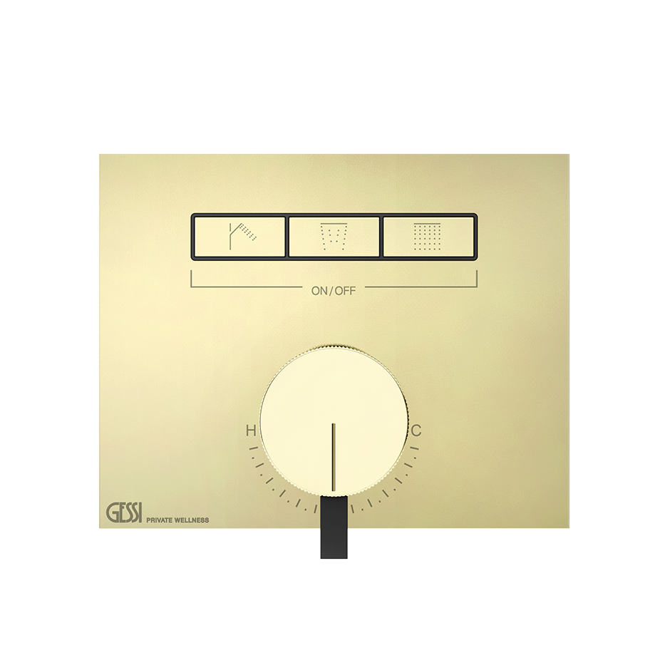 Gessi Hi-Fi Unterputz-Einhebelmischer für 3 Verbraucher