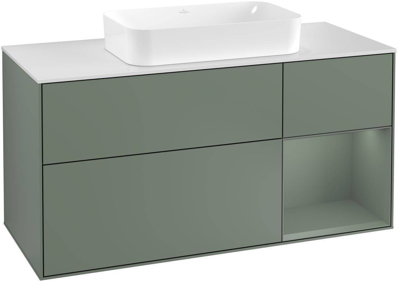 Villeroy & Boch Finion Waschtischunterschrank 1200 x 603 x 501mm, Abdeckplatte weiß matt
