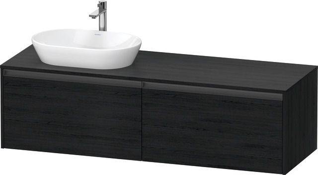 Ketho.2 Waschtischunterbau wandhängend 1600 x 550mm, Beckenausschnitt links
