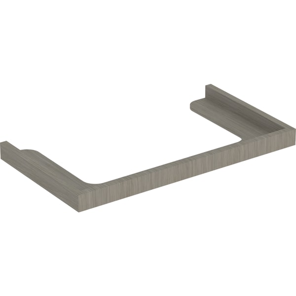 Geberit Waschtisch-Rahmen für Citterio Unterschrank mit Ablagefläche, 90cm, graubraun
