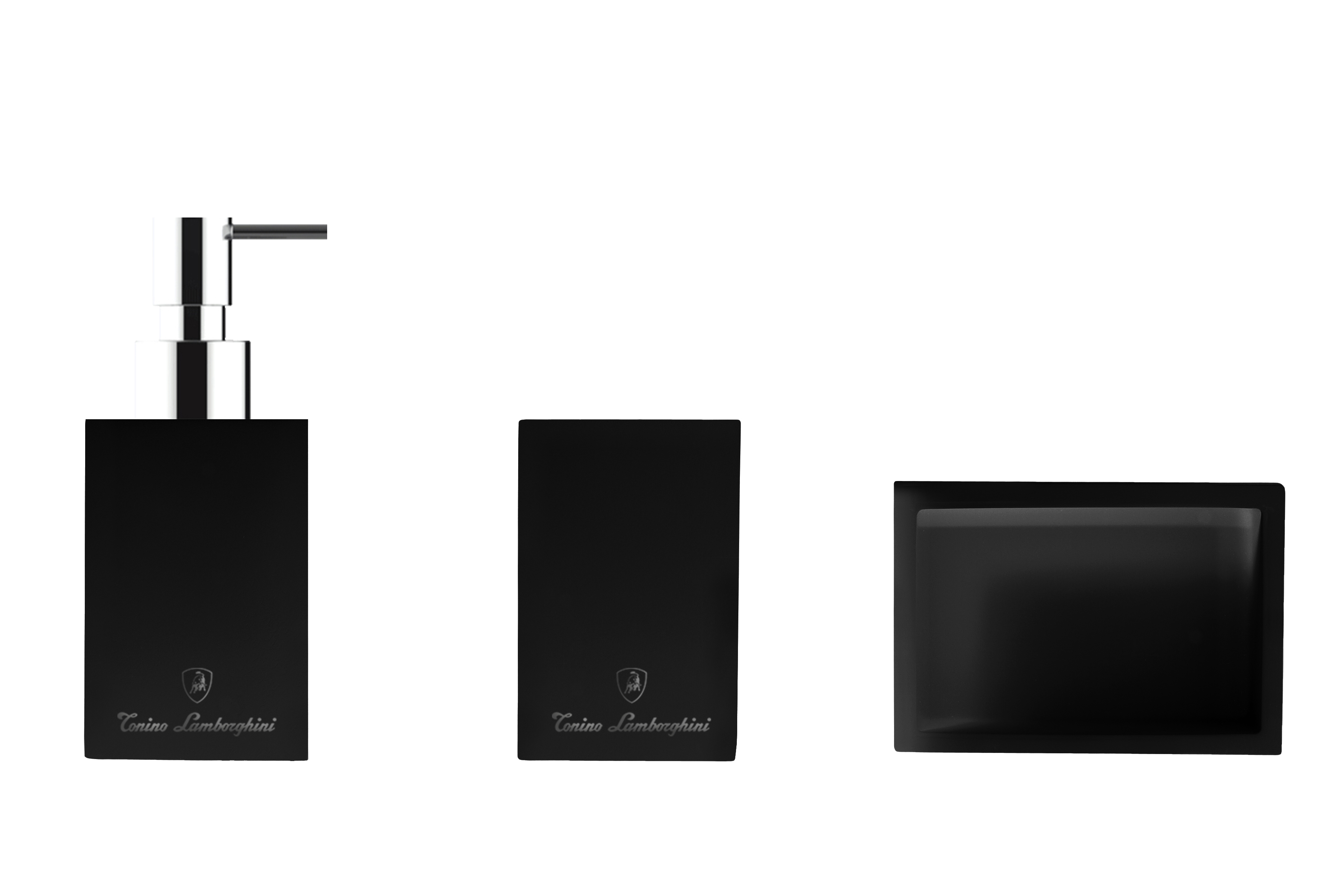 Tonino Lamborghini VISION Accessories Set Schwarz matt