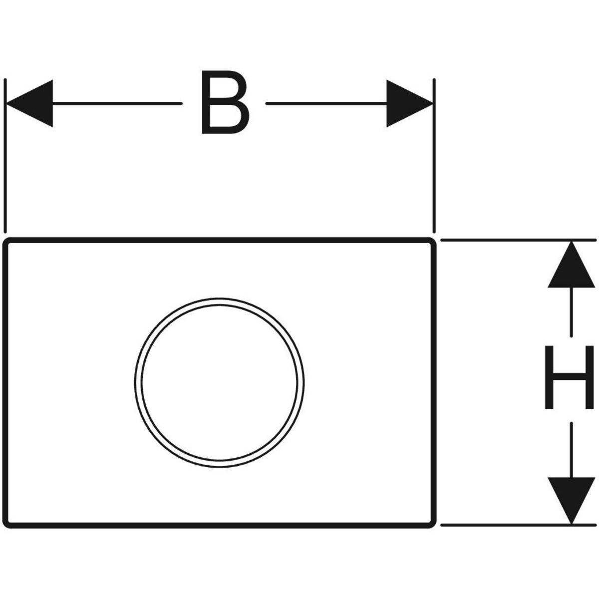 Sigma 10 WC-Betätigungsplatte mit elektronischer Spülauslösung, manuell