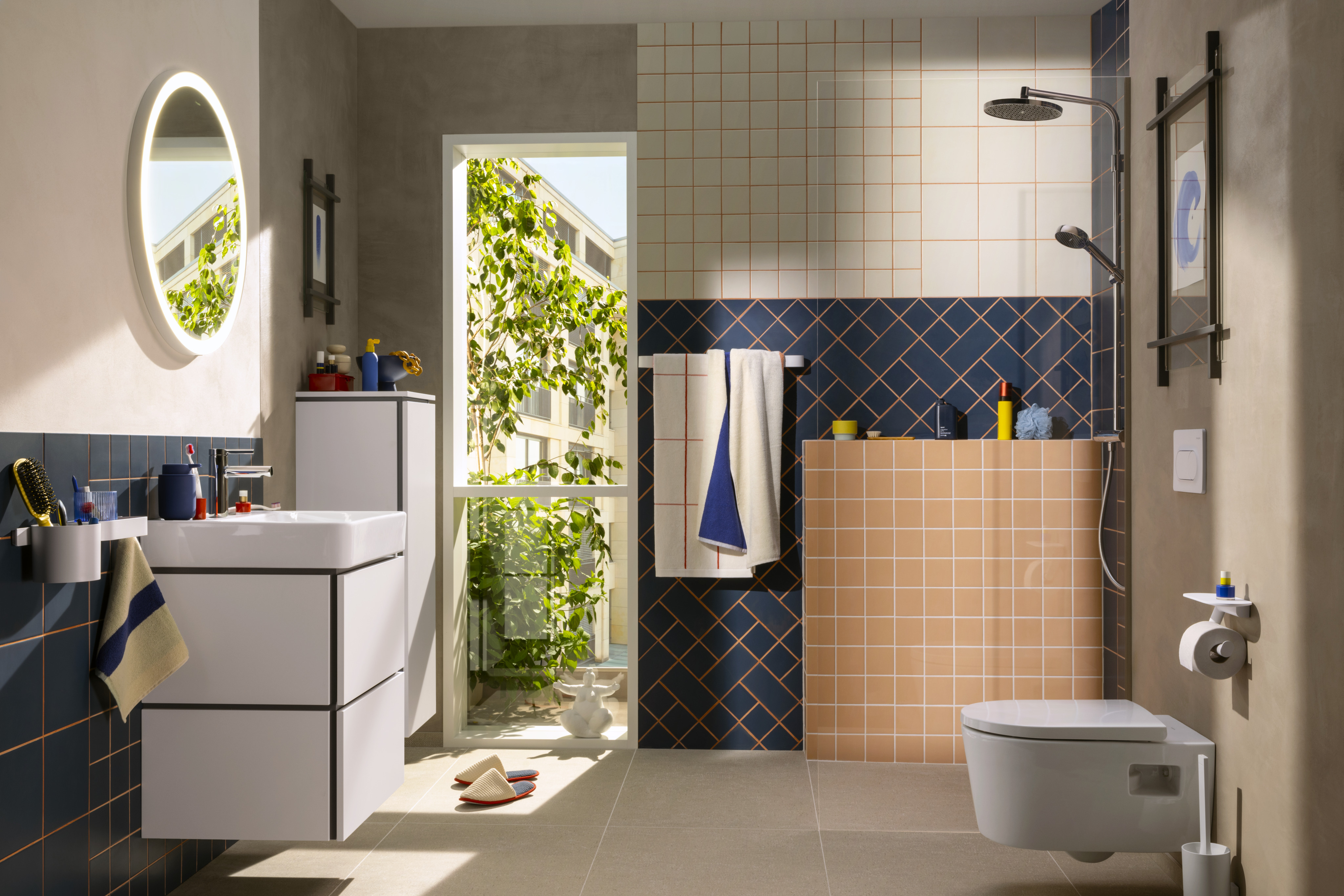 Activera S Duschsystem 240 1 Strahlart  wassersparend mit Ecostat Fine Varia