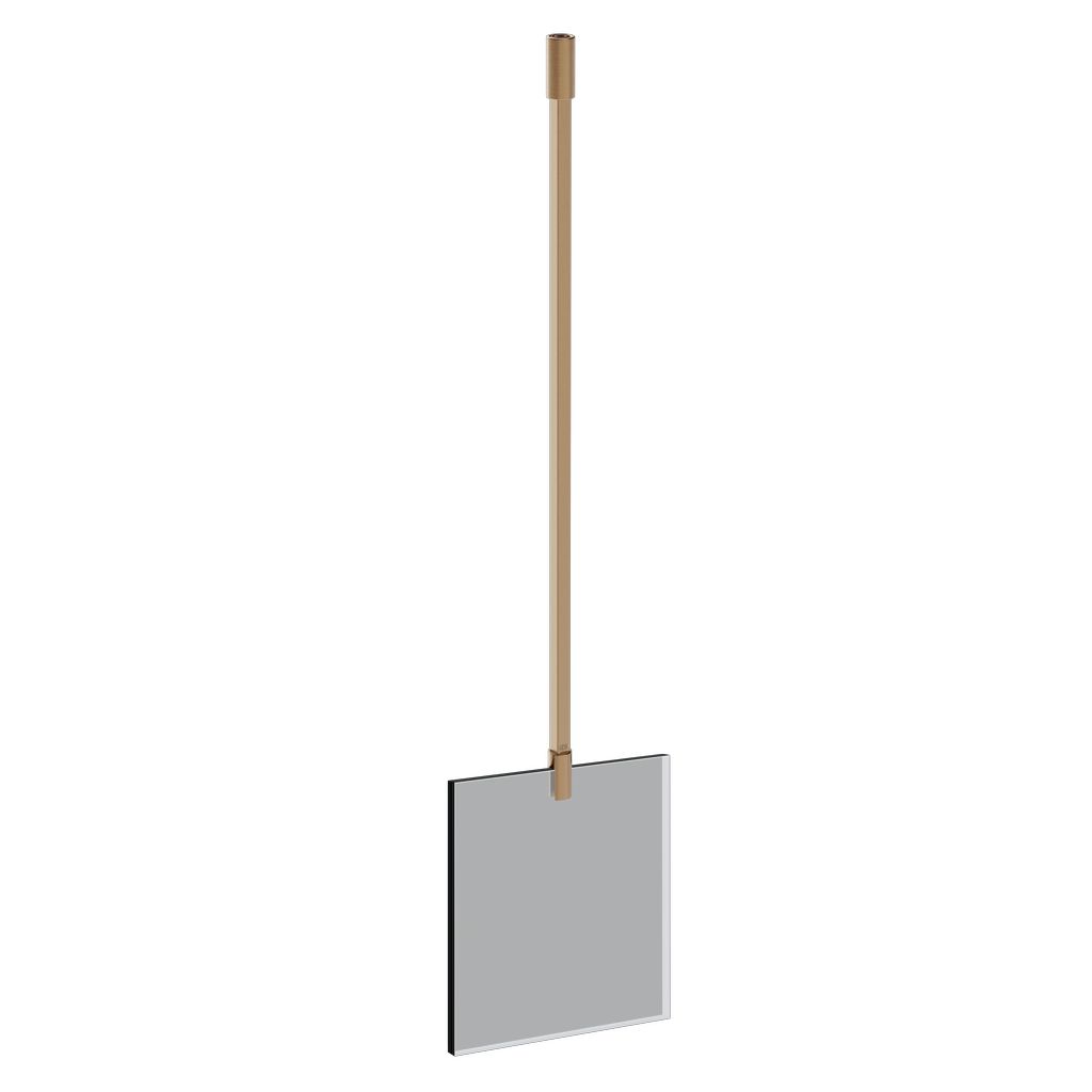 Gessi SHOWER G Glashaltearm warm bronze gebürstet PVD