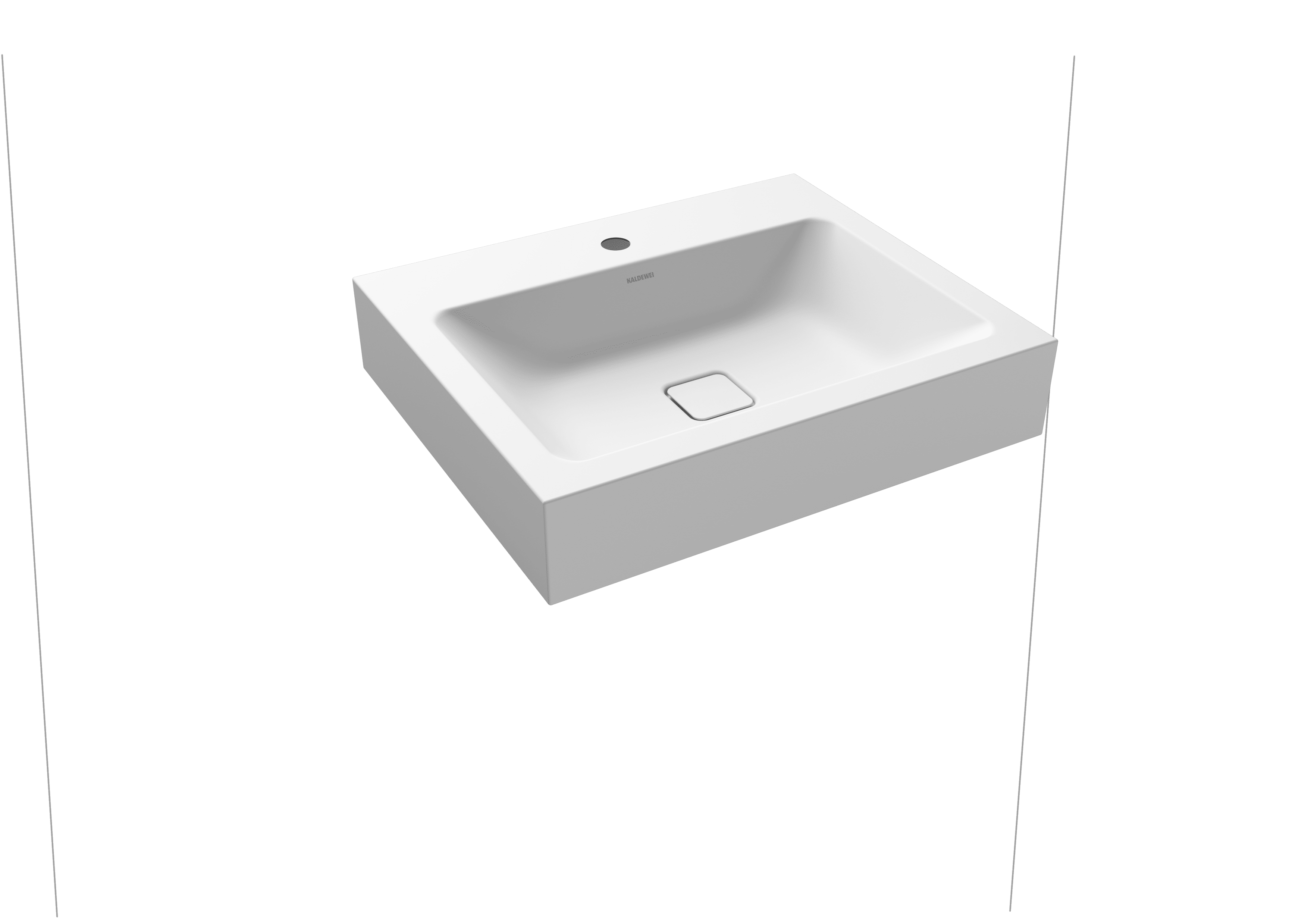 Kaldewei Cono Wandwaschtisch 600 x 500 x 120mm, ohne Hahnloch